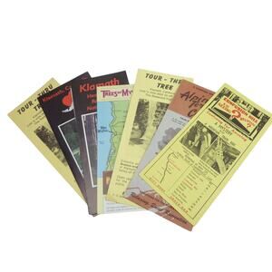 Vintage Mystery Hill Thru Tree California Pamphlet 1960 Ephemera Souvenir Travel